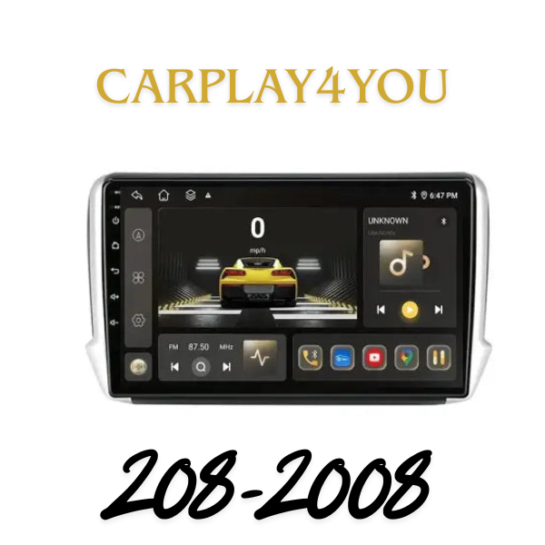Écran Android Auto / Apple CarPlay pour Peugeot 208/2008