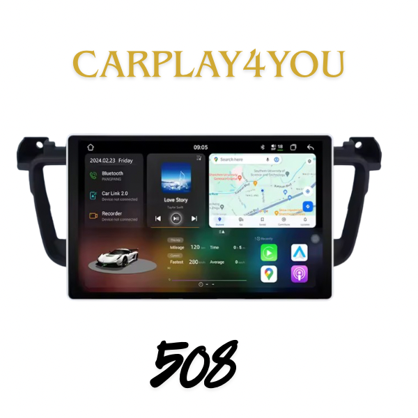 Écran Android Auto/Apple CarPlay - Peugeot 508 2011-2018