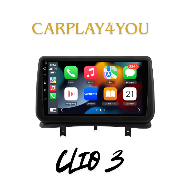 Écran Android Auto/ Apple CarPlay Renault clio 3