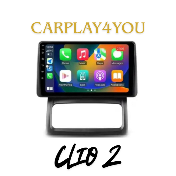 Écran Android auto/Apple CarPlay - Renault Clio 2