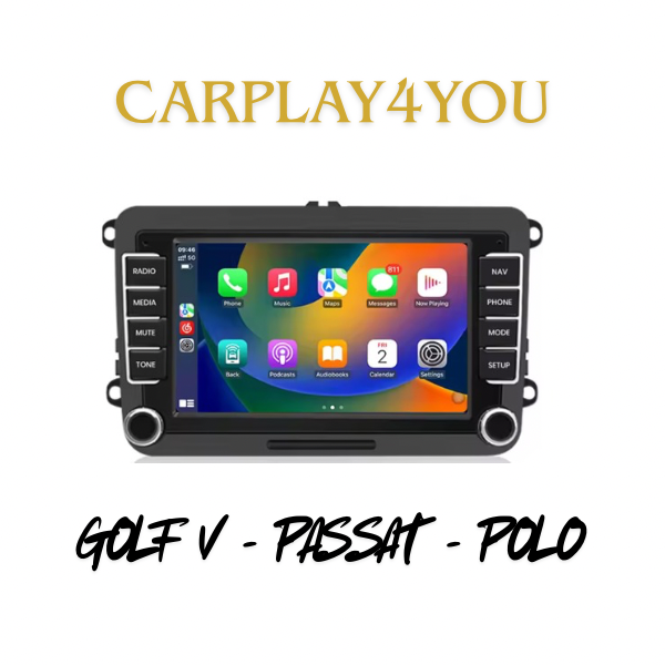 Écran Android Auto/Apple CarPlay - VOLKSWAGEN - Golf V - Polo - Passat